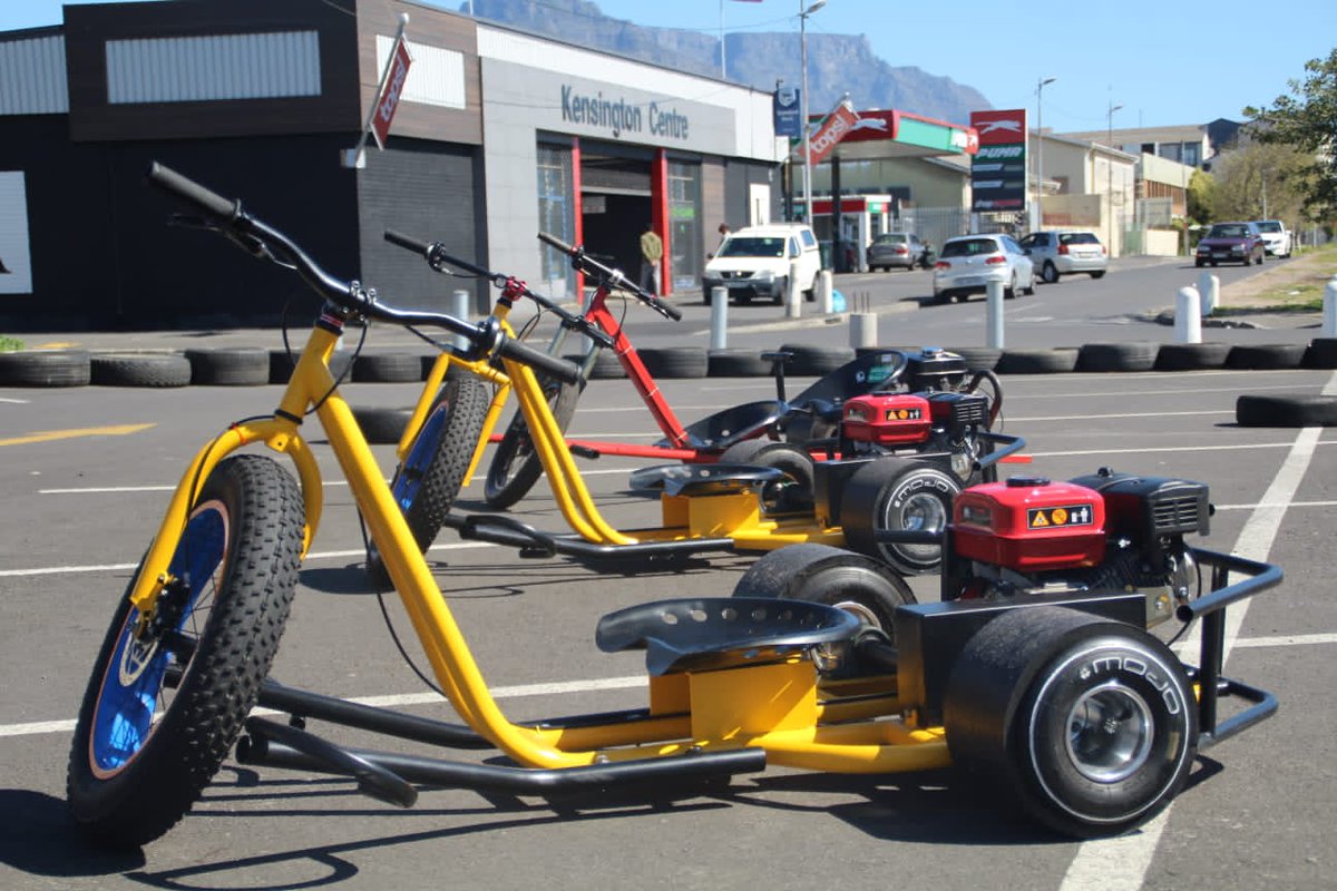 Have you ever wanted to experience Drift Triking. Pop in and have a go on our pop up novice circut in Kensington. #DriftTrikeSouthAfrica #drifttrike #vandawaterfront #batterypark #clubmykonos #grandwestcasino #7starsenergydrink #score #pumaenergy #Total #Dunloptires #bridgestone