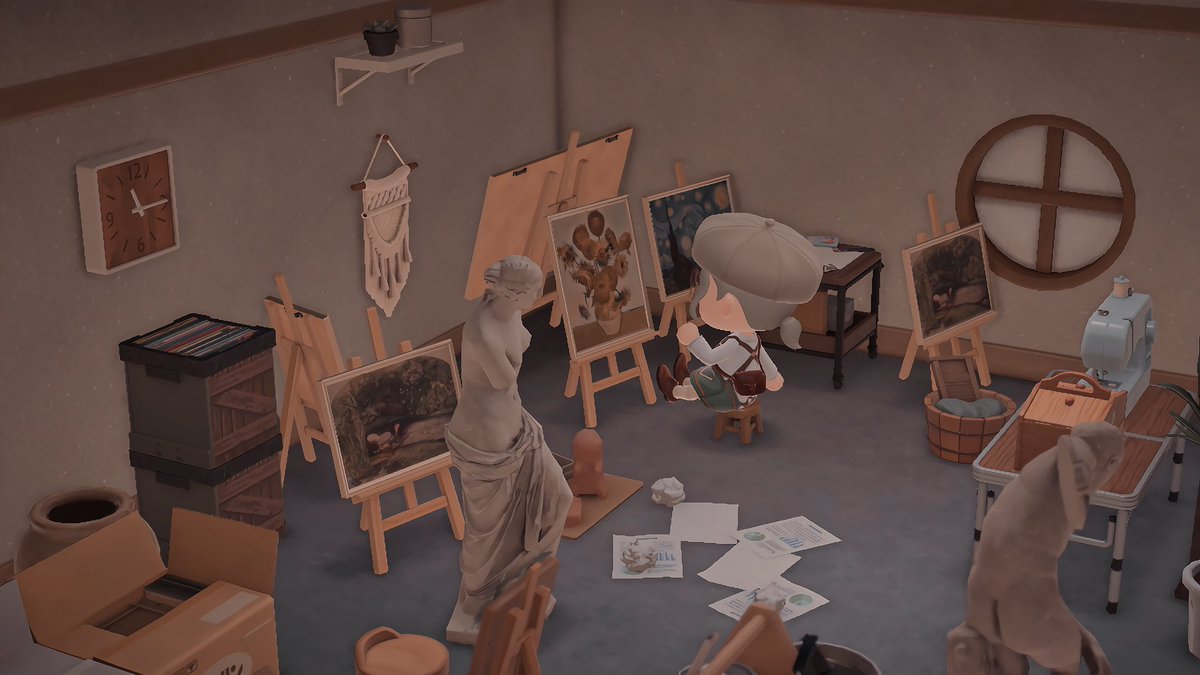 monokecenter's tweet image. I (tried to) remade the artist apron from pocket camp !