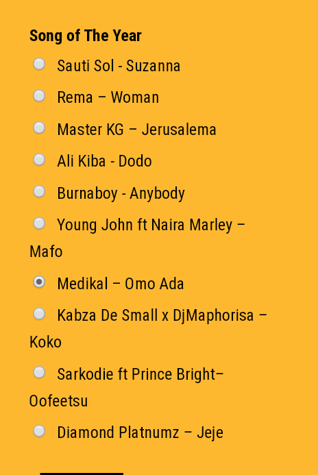 JaywordzG's tweet photo. @AmgMedikal #afrimma2020 vote ๐ฅ๐ฅ๐ฅ๐ฅ๐ฌ๐ญ
#omoAda https://t.co/tOqJDoV7Lz