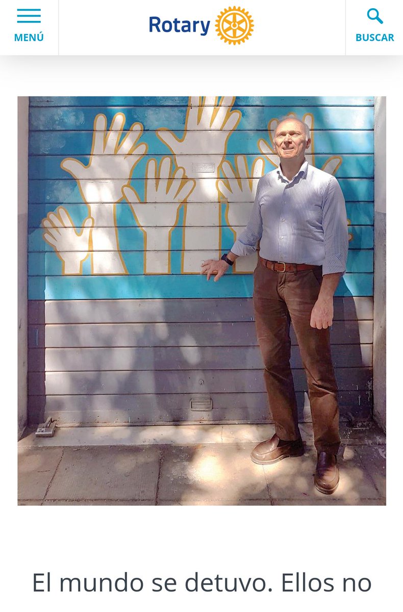 Rotary Internacional 
“Tenemos una red de aproximadamente 80 rotarios que se ofrecen como voluntarios, más 50 personas que no son rotarios. Últimamente este número ha aumentado " #GiancarloGrassi  #rotary Palermo Italiano   <a href="/RotaryMatanza/">Rotary Club Matanza</a>
👇 rotary.org/en/world-stopp…