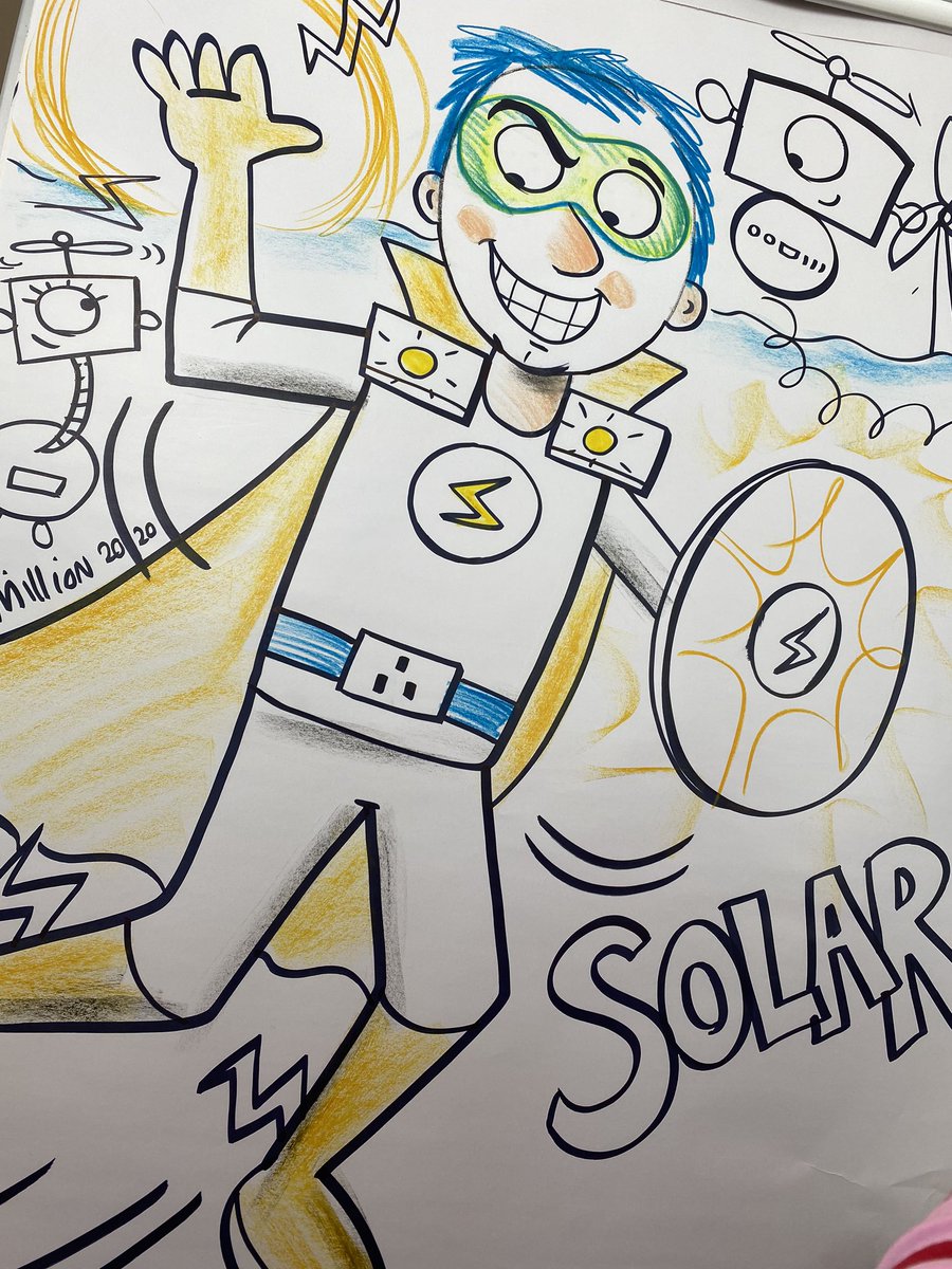 Whoop! Fantastic Energy Superhero workshop @ThriftFest  drawing live by Zoom!! Send you brill hero pics into Little Inventors website and check out their amazing on-line exhibition! @LittleInventors