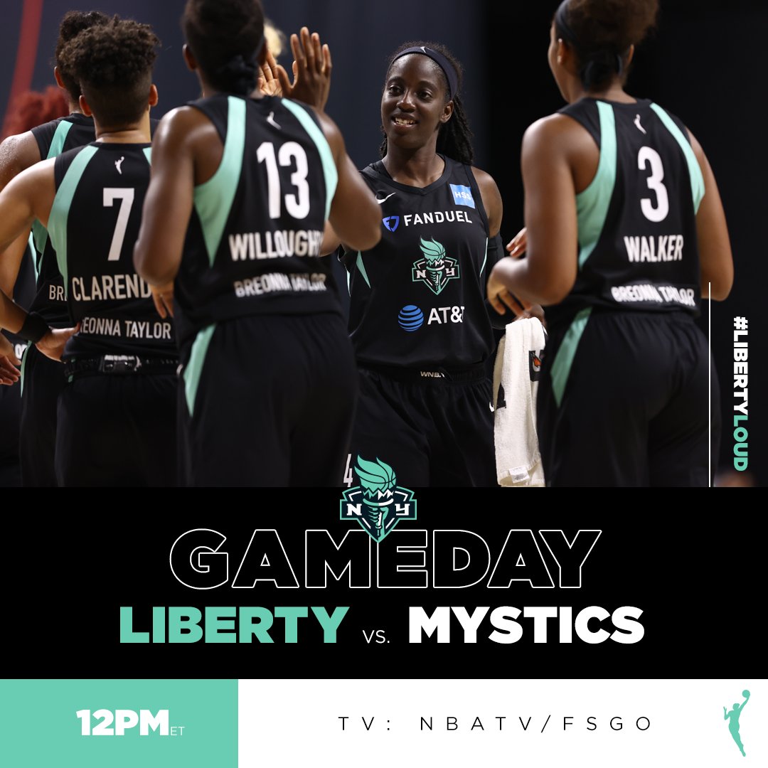 nyliberty's tweet image. Ready for tipoff! Let’s go #Liberty 🗣