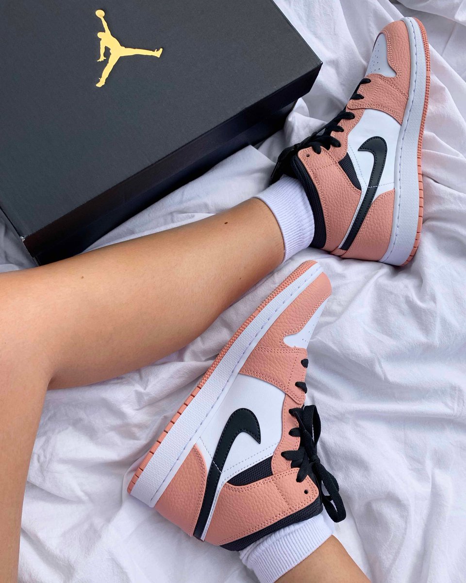 jordan 1 mid pink quartz stockx