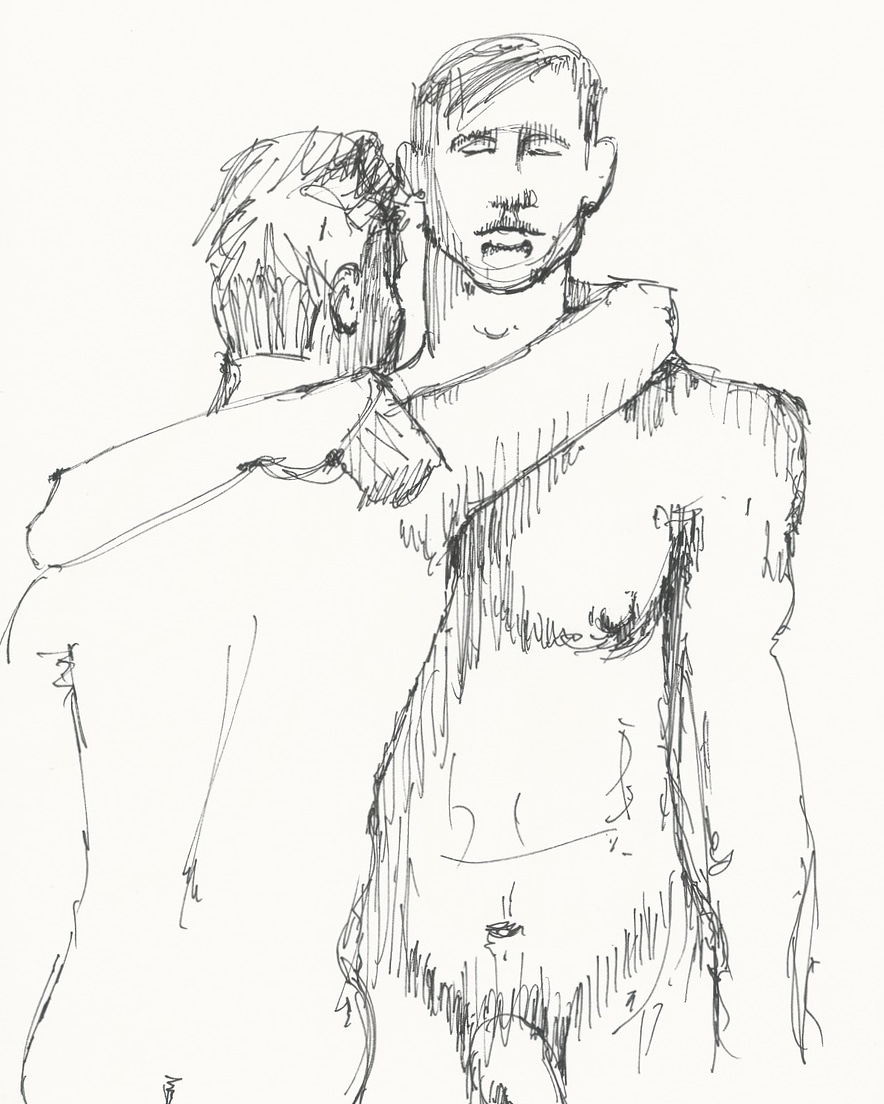 getstuart's tweet image. Two sexy men drawn together: from a #mendrawntogether life drawing session in London in 2019 #gayart #homoeroticart #malenude #gaylifedrawing