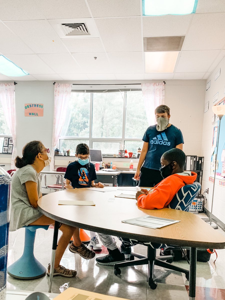 Might look different and they might only be this close for 5 minutes but loved being in class, seeing them getting to know each other and building community! #missedthis