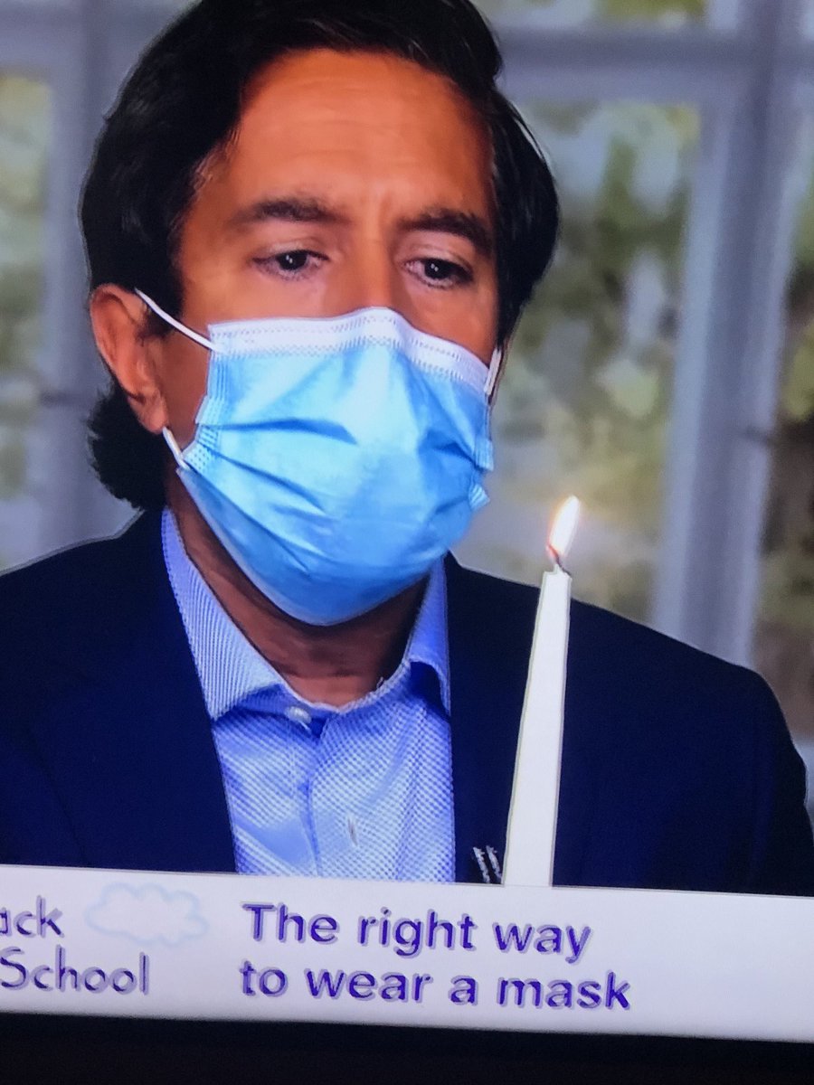 Dr Sanjay says once your mask is on properly you should not be able to blow out a candle https://t.co/aqYVQtZohf
