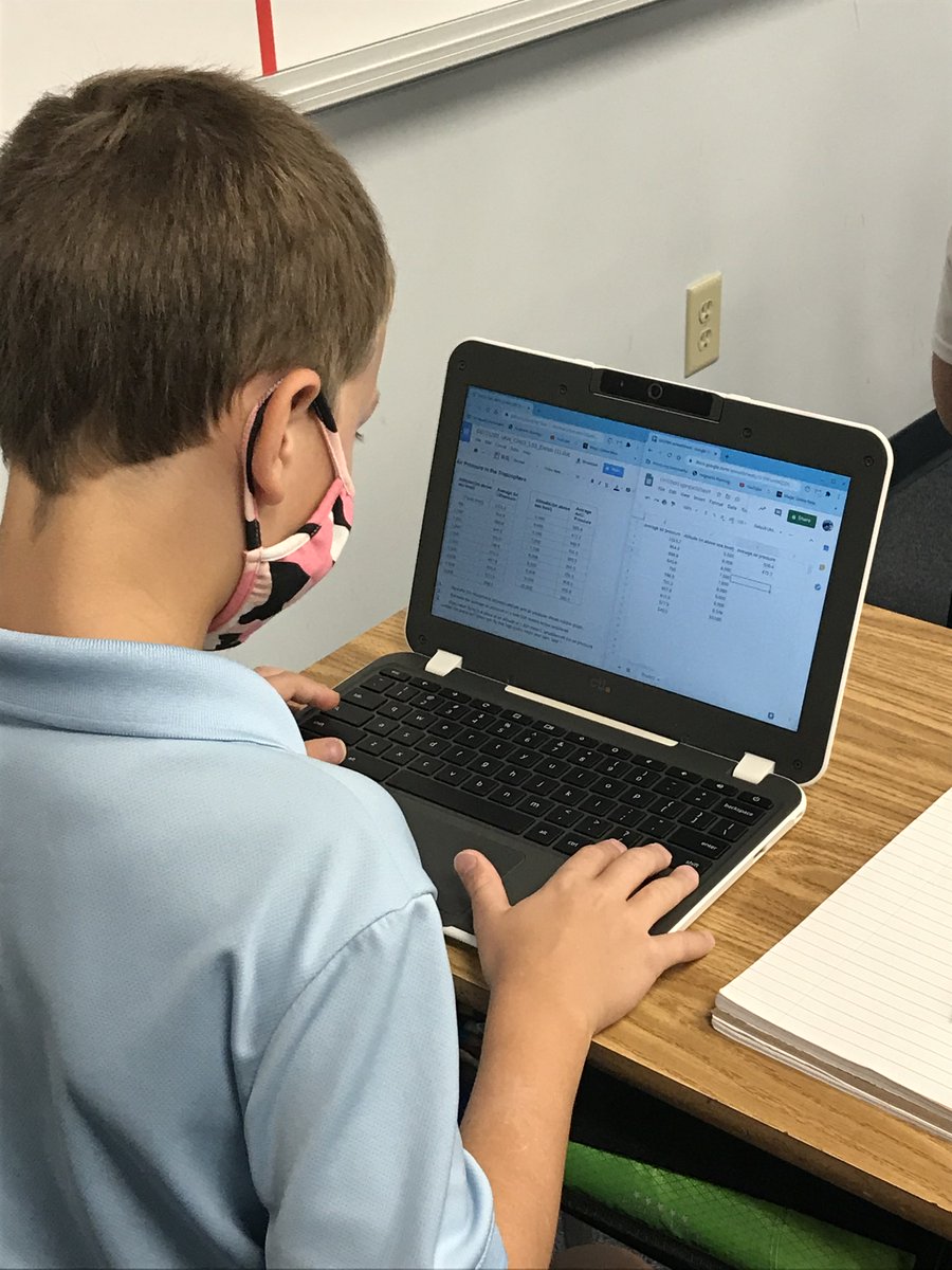 MTCESK8's tweet photo. 6th graders studied the Greenhouse Effect. During lab, they compared temperature changes created by adding light from a lamp to thermometers on light vs. dark colored surfaces. They charted data and created graphs representing altitude and air pressure findings.  #mtcesSTEAM https://t.co/7DvQUuSofX
