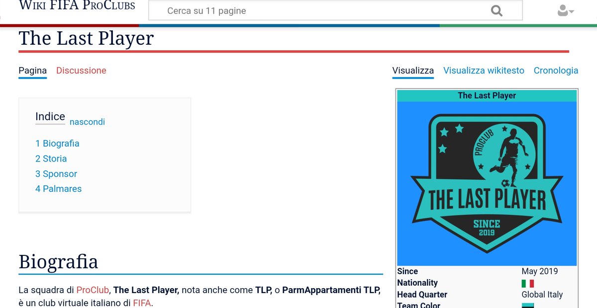 italia_esports's tweet photo. RT @bitcoma1: 🗣️Wiki #RandomPage

"La squadra di ProClub, The Last Player, nota anche come TLP..."
Continua👉 https://t.co/tnxXfHFk6z

_____
"Il cambiamento radicale deve partite da ognuno di noi."

_____
Visit👇
🌐https://t.co/zgT17g3kYt

_____
#FIFAP… https://t.co/DdA53Ot2XH
