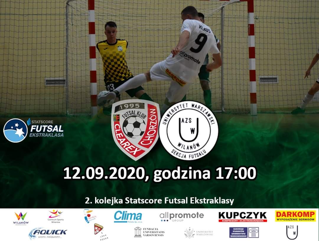 azsuwwilanow's tweet photo. Pół godziny do meczu!
📆12 września (sobota)
⏰ 17:00
🏟 ORiS Chorzów
🆚 Clearex Futsal
📺 https://t.co/nlPsMP3n52 ⬅️link do transmisji
#futsal #futsalpl #wilanow #warszawa https://t.co/ZAjPcB6fqQ