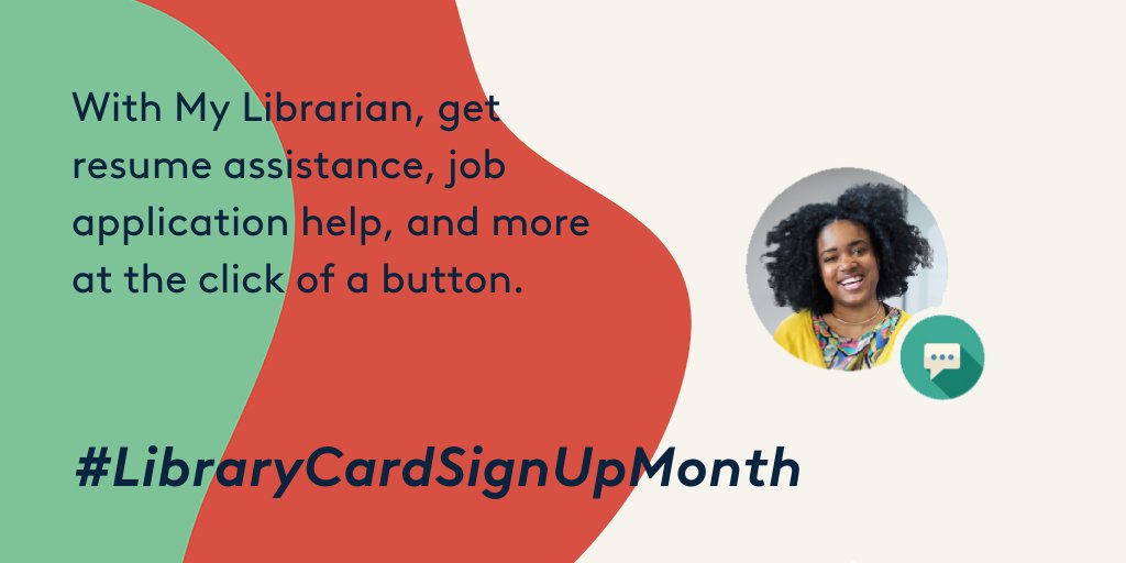 With free My Librarian appointments, make the transition to your first or next job simpler.  https://cinlib.org/3kerT58  #LibraryCardSignUpMonth