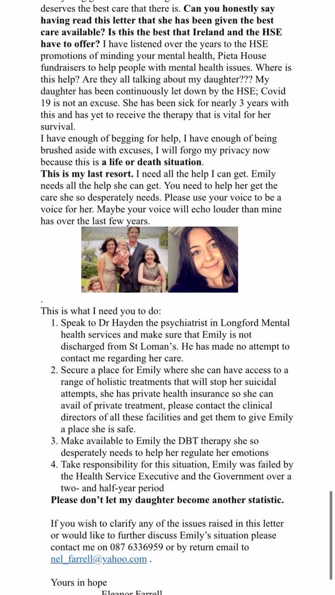 The reality of how fucked the mental health system is in Ireland. Give it a read. A thread x