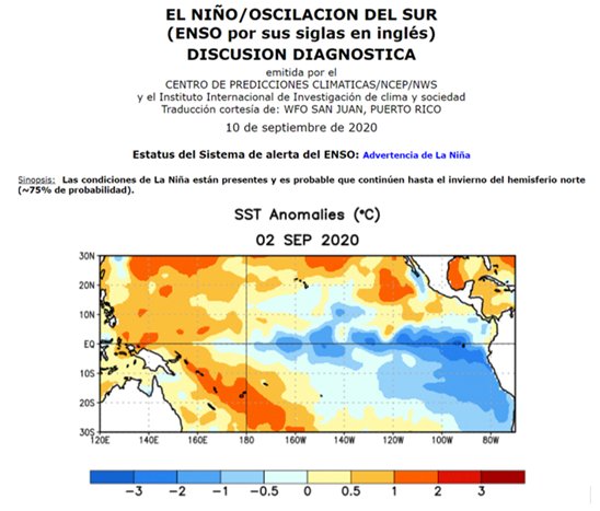 Advertencia de LA NIÑA.
La mayoría de modelos predicen continuación de fenomeno moderado La Niña durante invierno del hemisferio norte (temporada alta noviembre a enero).
Importante recordar que costos por daños y perdidas 2010-11 fueron billonarios.
<a href="/IvanDuque/">Iván Duque 🇨🇴</a> <a href="/MinAmbienteCo/">MinAmbiente Colombia</a>