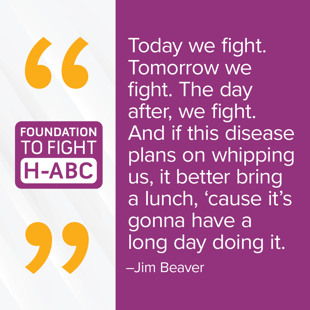 fighthabc's tweet photo. "Today we fight. Tomorrow we fight. The day after, we fight. And if this disease plans on whipping us, it better bring a lunch, 'cause it's gonna have a long day doing it." — Jim Beaver
#FightHABC #RareDiseases #ChronicIllness #RareIllness #Leukodystrophy #FightBack #WeFightBack https://t.co/WetKHlMQGb