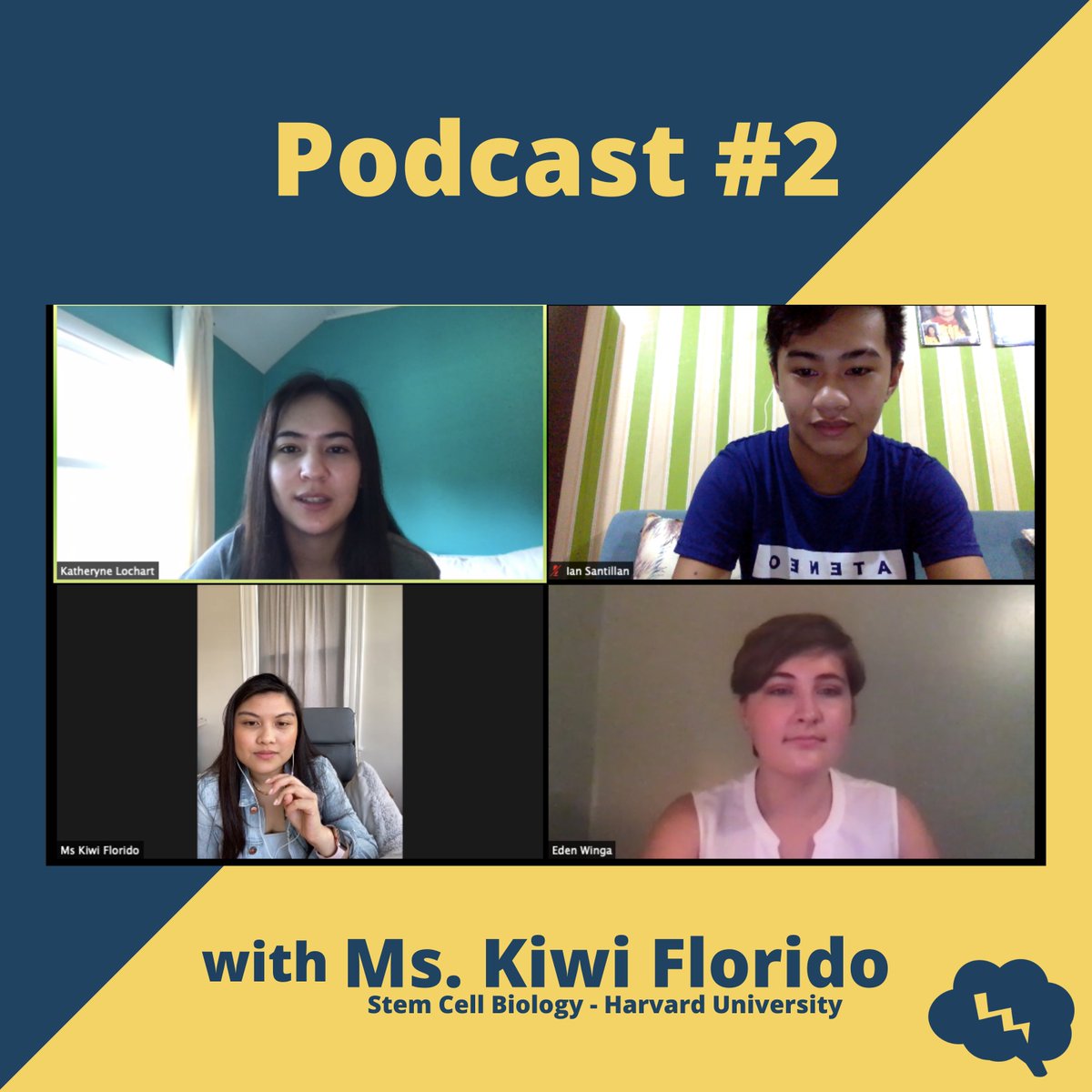 MindSparkIntl's tweet photo. With a passion for finding therapies for human diseases, our next speaker is Mary Heather Celine Florido (Kiwi) who is currently a 2nd year Ph.D. student at Harvard University in the Biological Sciences in Public Health Program!

Check out our podcast on https://t.co/5bMHvJJelH https://t.co/3yxs7Ov9qR