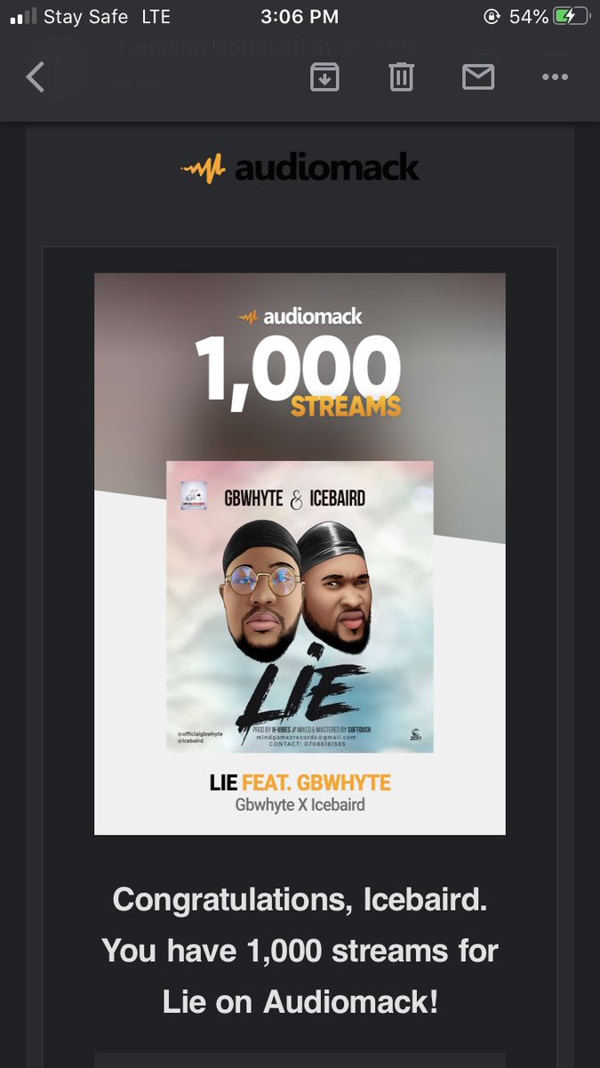 In other news Lie just hit 1000 streams on audiomack in 24hrs Thanks Titans, Thanks Elites you all made this happen 🙏 keep streaming 👉audiomack.com/song/icebaird/…

@Bervelynnnnnn @Iam_DaddyTom3 @alokachubby @Terrestrialforc @bellahtyrah #BankableErica #TachaIsPriceless