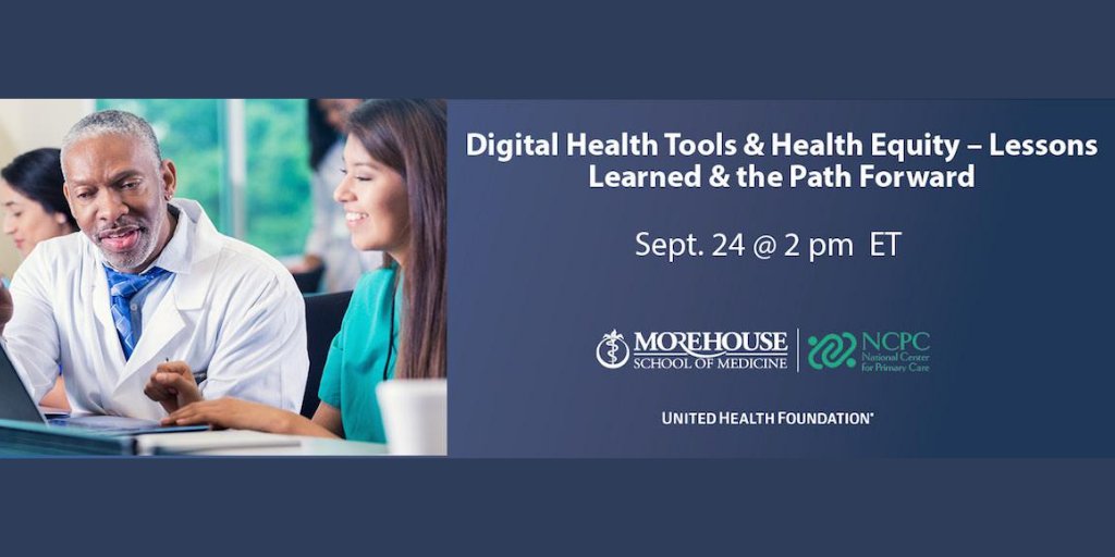 Primary Care Collaborative (PCC) (@pcpcc) on Twitter photo #COVID19 has impacted #primarycare delivery across the country. Join PCC Executive Member <a href="/NCPC_Policy/">NCPC Health Policy</a> for an important conversation 9/24 at 2 PM ET - Digital Health Tools & Health Equity - Lessons Learned & the Path Forward. zoom.us/webinar/regist… #DigitalHealth #HealthEquity #COVID19 has impacted #primarycare delivery across the country. Join PCC Executive Member <a href="/NCPC_Policy/">NCPC Health Policy</a> for an important conversation 9/24 at 2 PM ET - Digital Health Tools & Health Equity - Lessons Learned & the Path Forward. zoom.us/webinar/regist… #DigitalHealth #HealthEquity