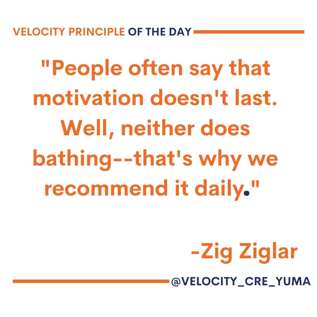 Motivate your self daily to do good, to be a blessing to everyone, and to be a better version of your self. #HappyWeekend👍🏻

#YumaCRE #TershCRE #Fortitude #yumasbestrealestate #yumabusinessowners #yumabusiness  #SVNVelocity #JerryLococo #CommercialRealEstate…