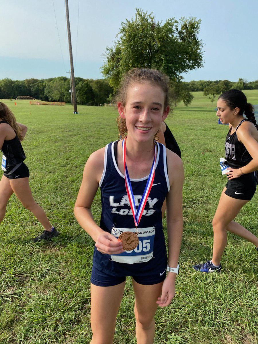 Congratulations LEHS XC runner Evie Harpold on 9th place JV Girls finish at NTX XC circuit Meet 1 at Myers Park in McKinney this AM! <a href="/leisd/">Little Elm ISD</a> <a href="/LE_XC_Track/">LE XC&Track Booster</a> <a href="/LittleElmHS/">Little Elm HS</a>