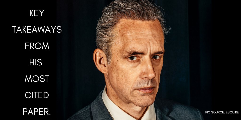 1/ Before  @jordanbpeterson became the internet's daddy and a writer of complex-yet-accessible self-help, he was a brilliant academic researcher. Here are the key ideas from  @jordanbpeterson's most cited paper: "Between Facets and Domains: 10 Aspects of the Big Five."A Thread: