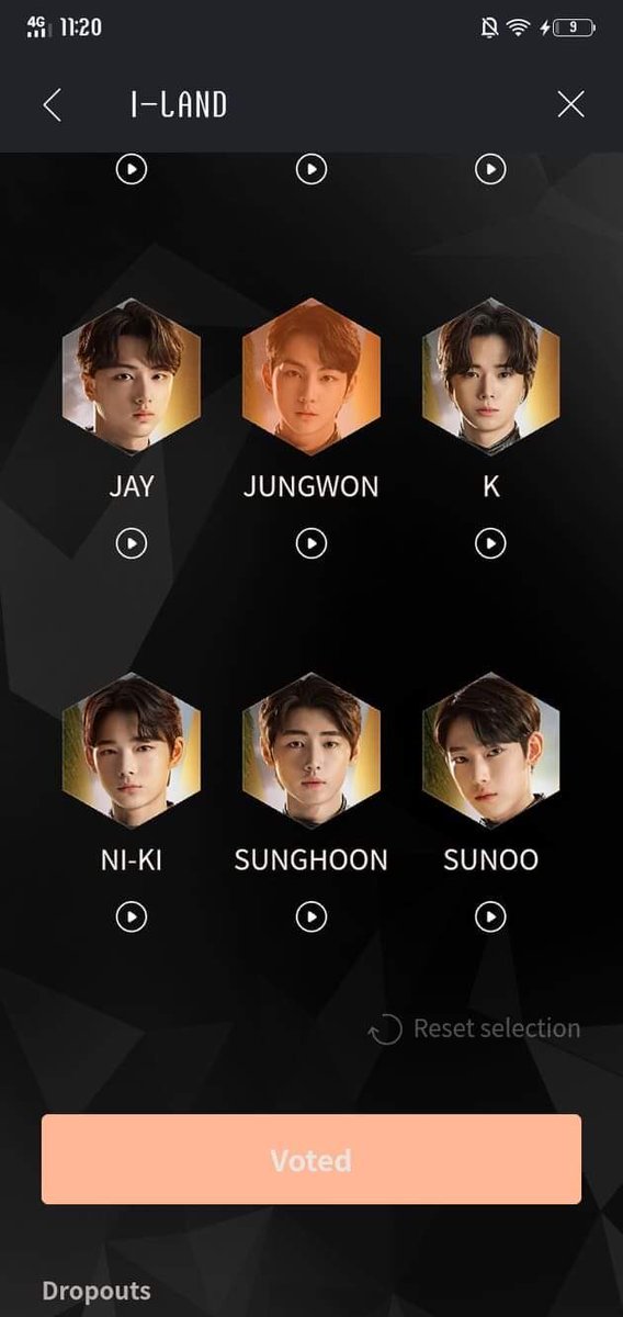 And jungwon again (my other acc was uses by my friend to vote jungwon also i gave it to her so i only managing 3 accounts as for now :>