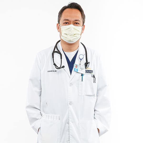 Dr. Stephen Vu is a hospitalist at Presby. When Covid cases first arrived at the hospital, he said he was alarmed by how quickly their conditions were deteriorating. "We knew we were dealing with a completely different disease than the flu," he said.  https://interactives.dallasnews.com/2020/saving-one-covid-patient-at-texas-health-presbyterian-hospital-dallas/