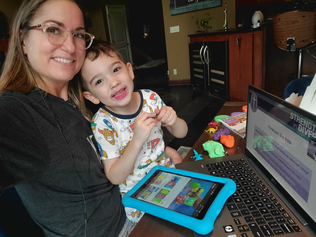 This is how you do #surgparenting and #AWS2020 #AWSVirtualConference. Currently negotiating w this tough customer. PJs and great content. Can't beat it! Thanks @WomenSurgeons!