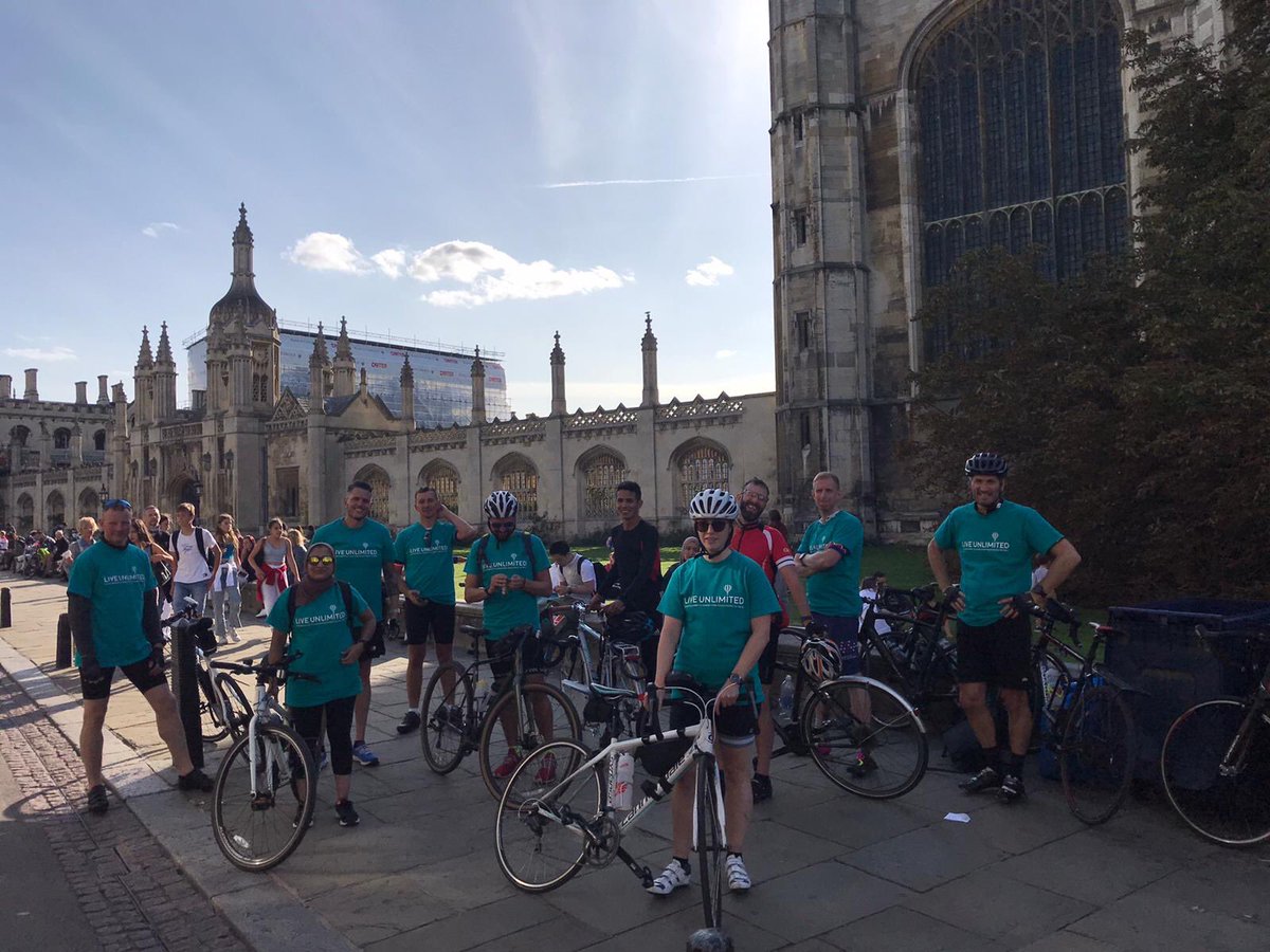 Team Barnet did it!! Colindale to Cambridge by bike to raise funds for looked after children and young care leavers in the borough. Thank you so much! And on a beautiful day too. #Fundraising #Do_It #BeTheChange #MakeItHappen