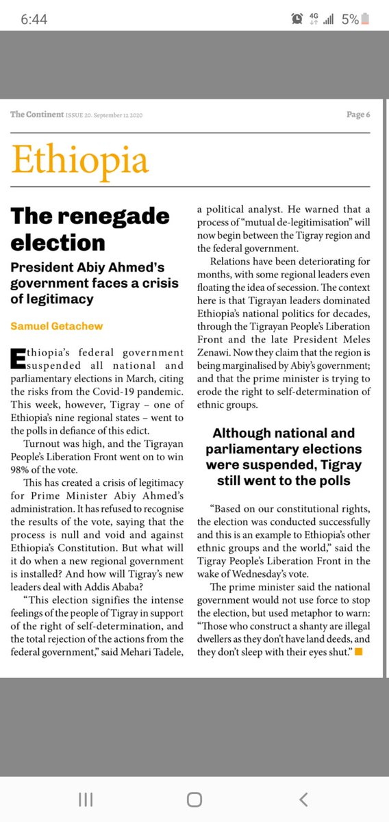 GetachewSS's tweet photo. My latest @mailandguardian on the #TigrayElection2020 #EverydayEthiopia https://t.co/sC6GUx1zrZ
