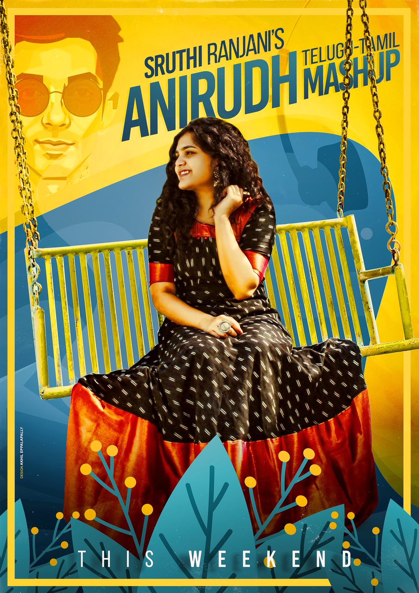 AkhilimzDesigns's tweet photo. Poster design of @SruthiSings ‘s next music video. This time she’s coming up with an mashup of @anirudhofficial telugu-Tamil songs. 

Design: @akhilimzdesigns | @akhilimz 

Pls subscribe to her channel if you havent..👇🏻

https://t.co/rv9i0GMv5m 

#AkhilEppalapally https://t.co/CLKbjEAP6R