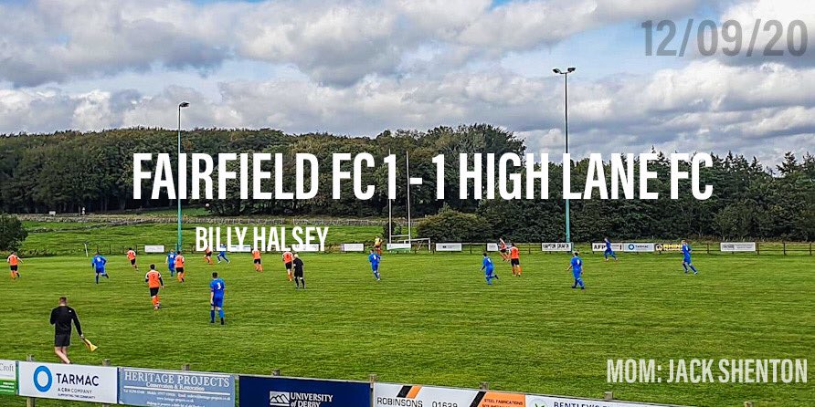 A good battle with <a href="/HLFC_hopevalley/">High Lane Saturday 1st</a>, saw <a href="/_ashthorpe/">Ashley</a> set up <a href="/BillyHalsey/">billy halsey</a> who smashed home a screamer from 25 yards out to earn Fairfield FC a point.