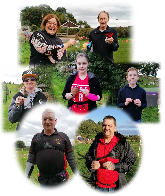 EagleBowmen's tweet photo. We had a last minute rush on 252 badges this week. Well done to you all. 😊👊Angela got 20yds, Jessica, Julia, Eric, and Adam got 30yds, whilst Jimmy and Nigel got 50yds https://t.co/aYsmJw7bge
