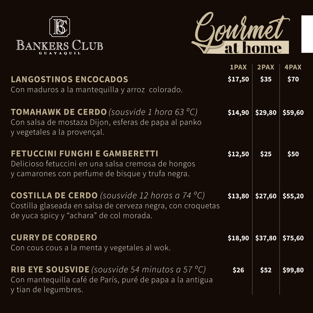 BankersClub_ec's tweet photo. Realiza desde casa un plato 100% gourmet, todo con nuestra GOURMET AT HOME.
Solo debes seguir los siguientes pasos:
1. Elige tu plato empaquetado favorito.
2. Escríbenos o llámanos al 0992685224.
3. Prepáralo con la guía de nuestro chef y compártelo en familia. #BankerClub https://t.co/CR894MjOot