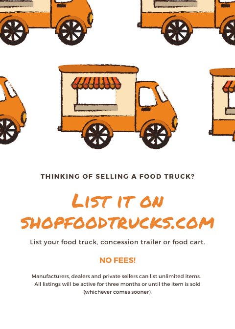 Selling a food truck, concession trailer or food cart ? Sell it on ShopFoodTrucks.com
#foodtruck #foodtrucks #foodtruckforsale #foodtrucksforsale #concessiontrailer #concessiontrailerforsale #foodcart #foodcarts #concessiontrailers #foodcartforsale