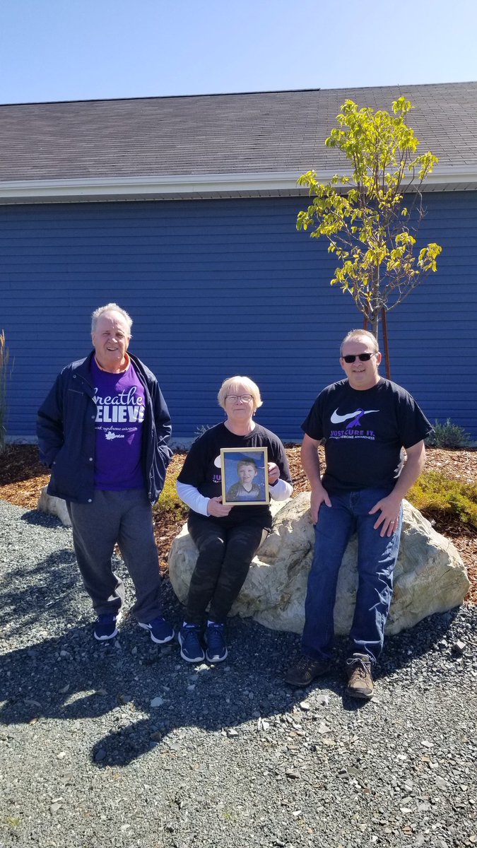 CraigScottNL's tweet photo. Our small but mighty group completed our Dravet walk this morning in support of my nephew @liamsdravetarmy. The COVID caused us to go small but Liam we are here for you and others with this horrible disease. @mandymcknight https://t.co/xNdxqnQ5Df