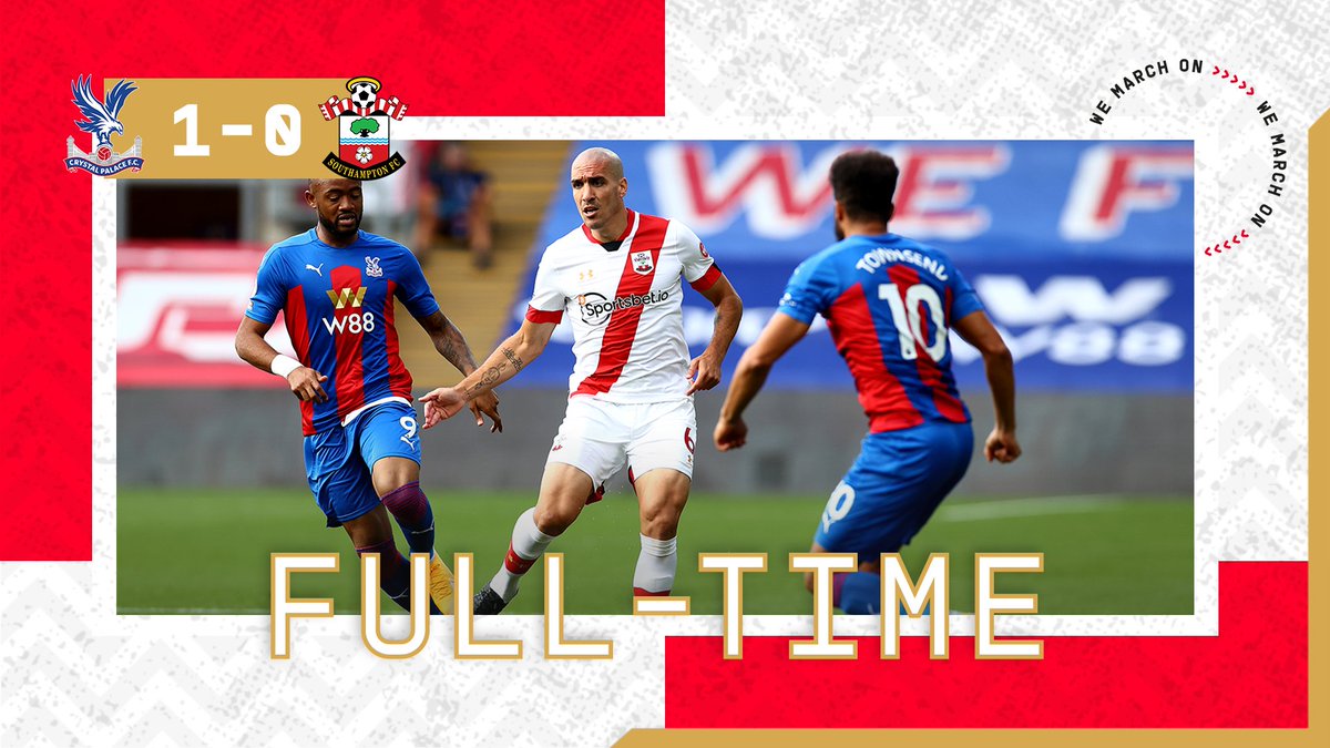 SouthamptonFC's tweet photo. Our #PL opener ends in defeat at #CPFC. https://t.co/7EnHSueAgk