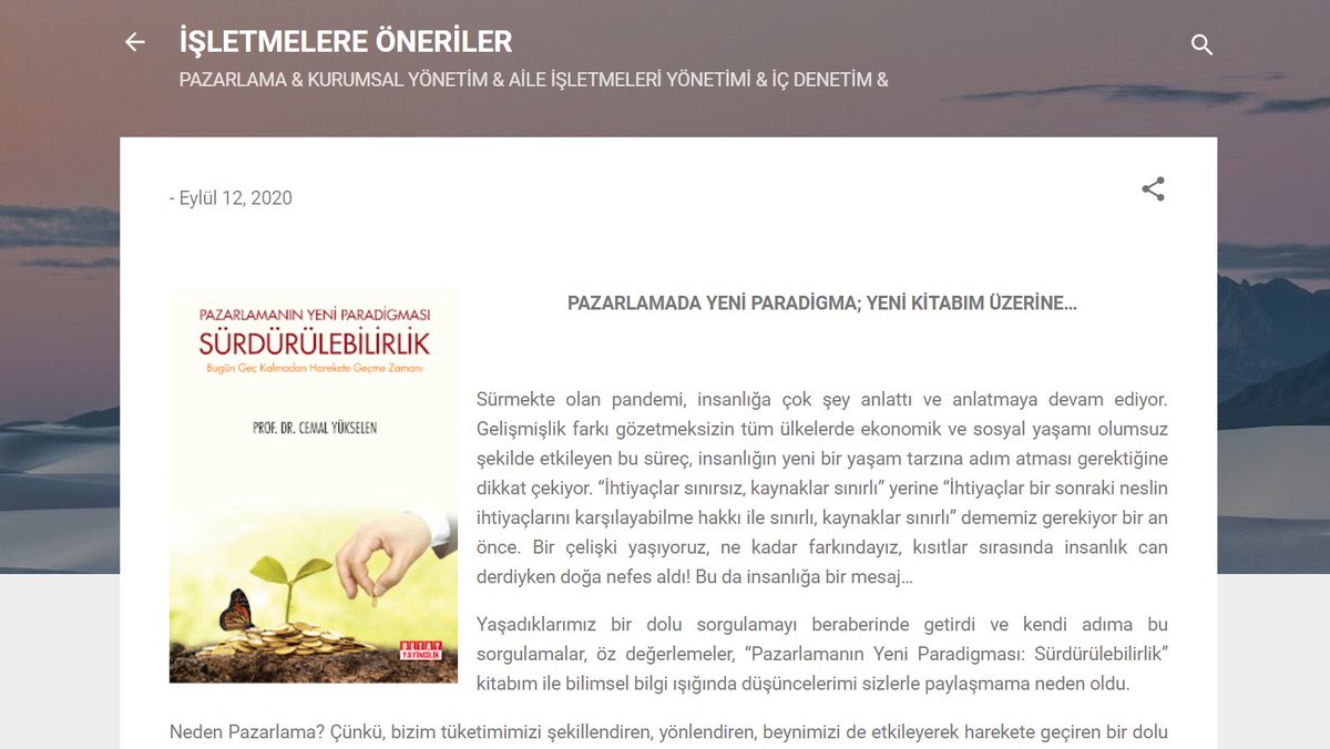 Yeni kitabımla ilgili yazım cemalyukselen.blogspot.com'da