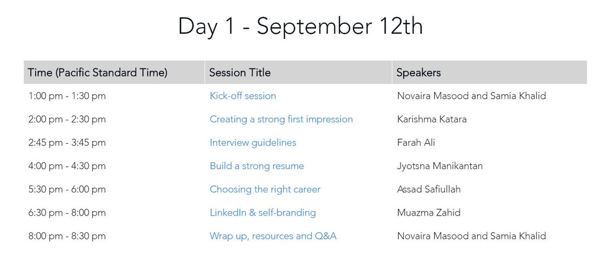 pwic_org's tweet photo. Joins us for a prep weekend for Get Hired 2020 North America starting at 1 pm PST Sep 12th, 2020
Day 1 via Facebook live: https://t.co/bhmZjB7jIg and https://t.co/ABC8eSmXyu
Day 2 1:1s and via Facebook live: https://t.co/bhmZjB7jIg
#interviewprep #mentors  #branding #resumetips https://t.co/imsQK2YlhS