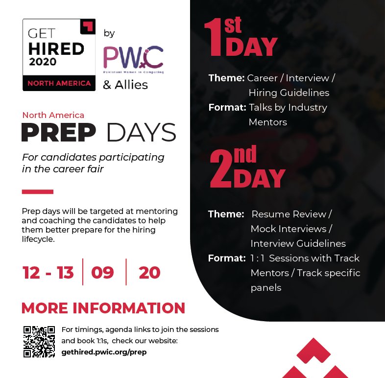 pwic_org's tweet photo. Joins us for a prep weekend for Get Hired 2020 North America starting at 1 pm PST Sep 12th, 2020
Day 1 via Facebook live: https://t.co/bhmZjB7jIg and https://t.co/ABC8eSmXyu
Day 2 1:1s and via Facebook live: https://t.co/bhmZjB7jIg
#interviewprep #mentors  #branding #resumetips https://t.co/imsQK2YlhS