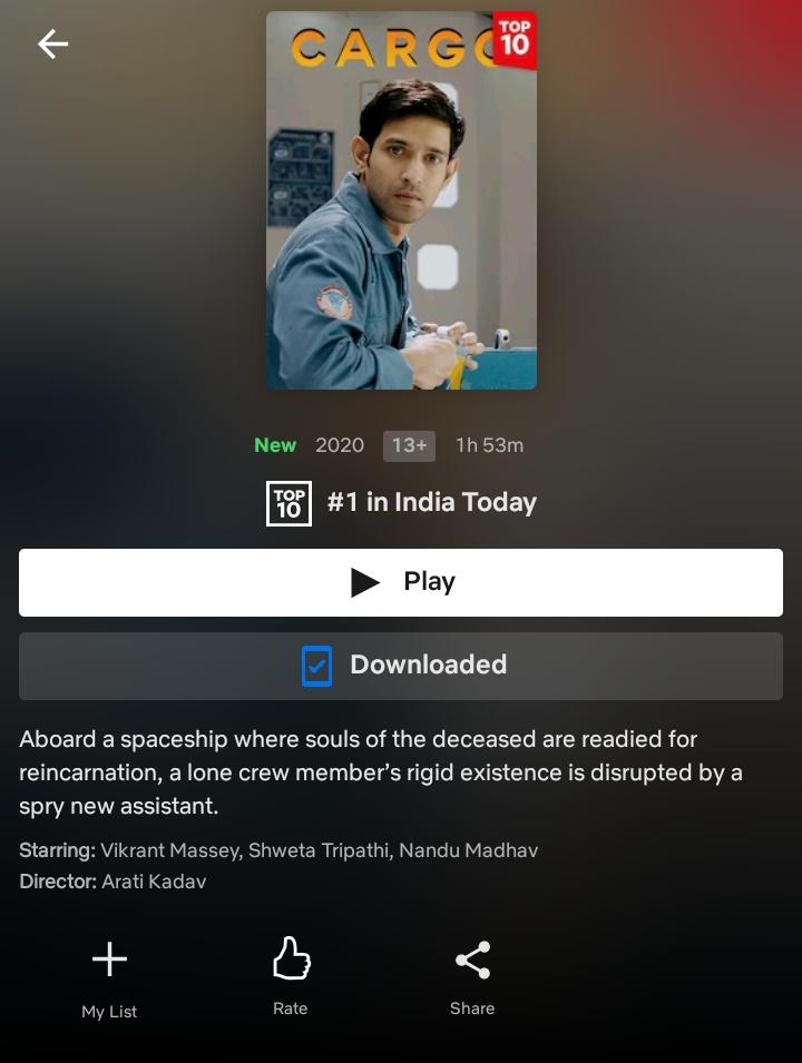 Imsrij's tweet image. people won't get it easily but one of the Best ❤️❣️❤️,
,
Loved the way whole imagination is crafted  ,
#Cargo  #CargoReview @masseysahib