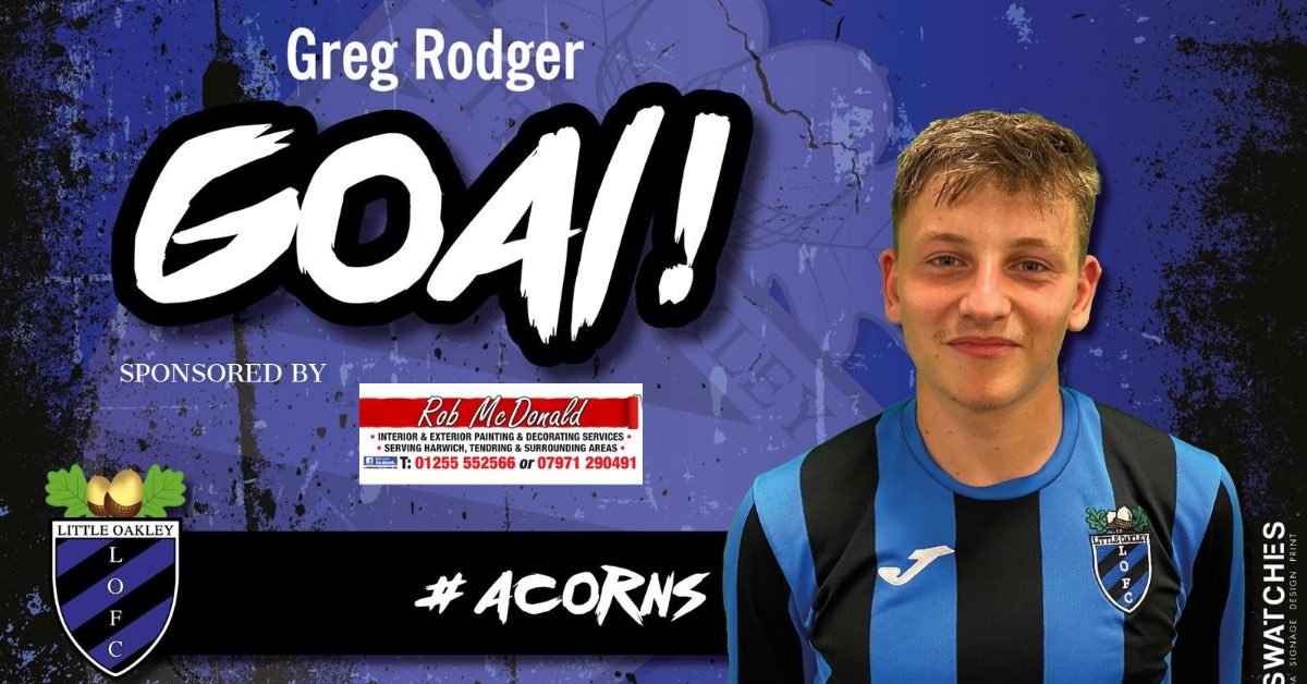 LittleOakleyFC's tweet photo. Lots of goals for the club today with the First Team winning 8-0 at Brimsdown
Jord Heath x 3
Luke Mayhew x 3
Greg Rodger
Harry Mann
⚫️🔵⚫️🔵⚫️🔵 https://t.co/5GdmHcYsEX