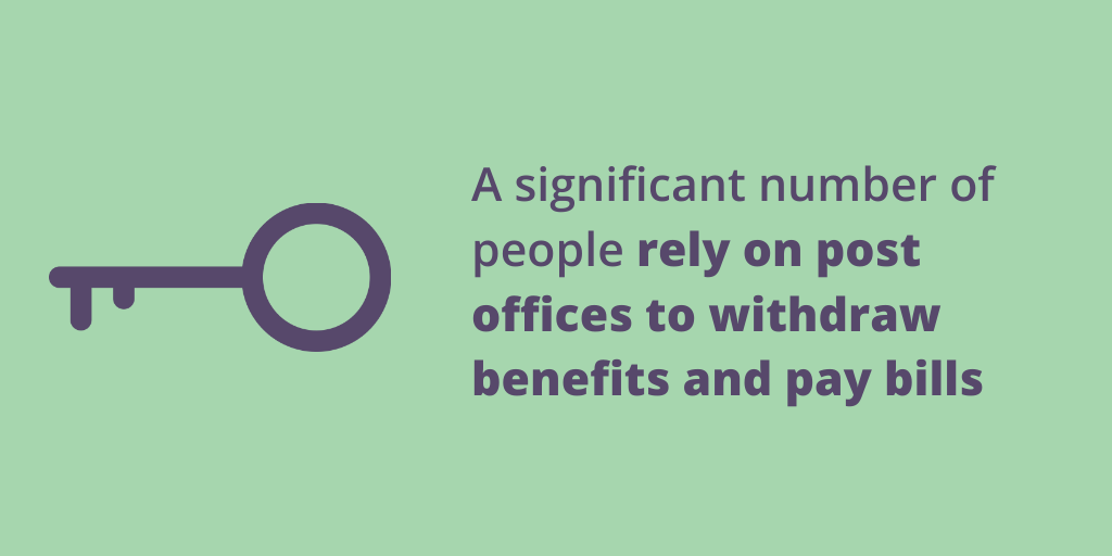 CitizensAdvice's tweet photo. Post offices are loved and valued by local communities, but their future is uncertain. 

➡️ We're urging the government to increase the funding it provides to post offices. Our Senior Policy Researcher @gbyrne03 outlines why ⤵️ 
 https://t.co/H7IsKSrtMx https://t.co/FgitbenbU3