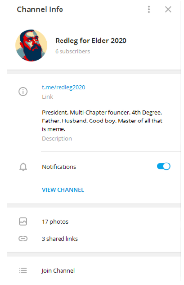 2/ He's running for Proud Boys Elder, the leadership elections happening at WestFest this weekend, despite being a neo-Nazi.He claims to have the support of chapter Presidents.And given that he runs the largest Proud Boys channel on Telegram, there's a good chance he'll win.