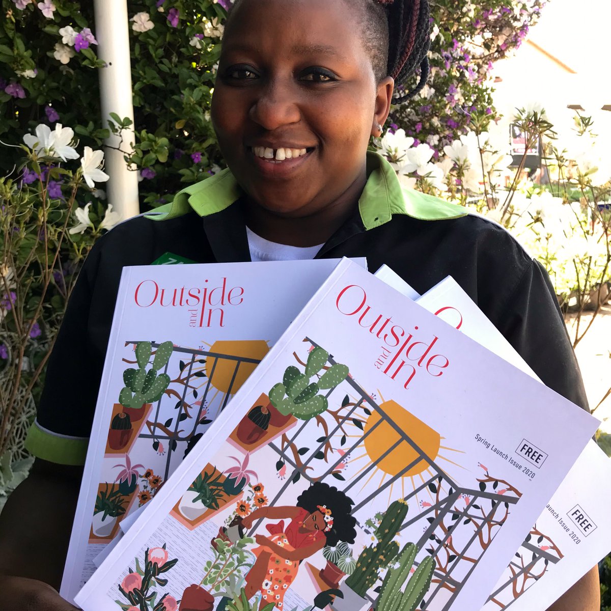 EckardsGarden's tweet photo. Get the launch issue of #outsideandin the magazine free instore at Eckards this weekend! The couch gardening companion when it goes dark outside 🌸 https://t.co/Rdbvcme7oT