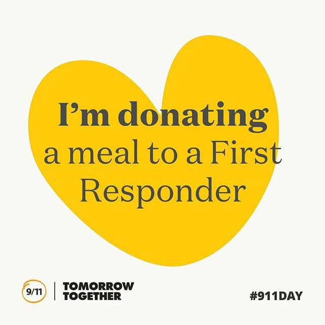Dakota Fanning: #DakotaFanning Today, @911day and @WCKitchen are delivering more than 35,000 meals from local restaurants to firefighters, EMTs, paramedics, and healthcare workers on the front line.You can sponsor a meal at 911day.org/feed-first-res… for this year’…