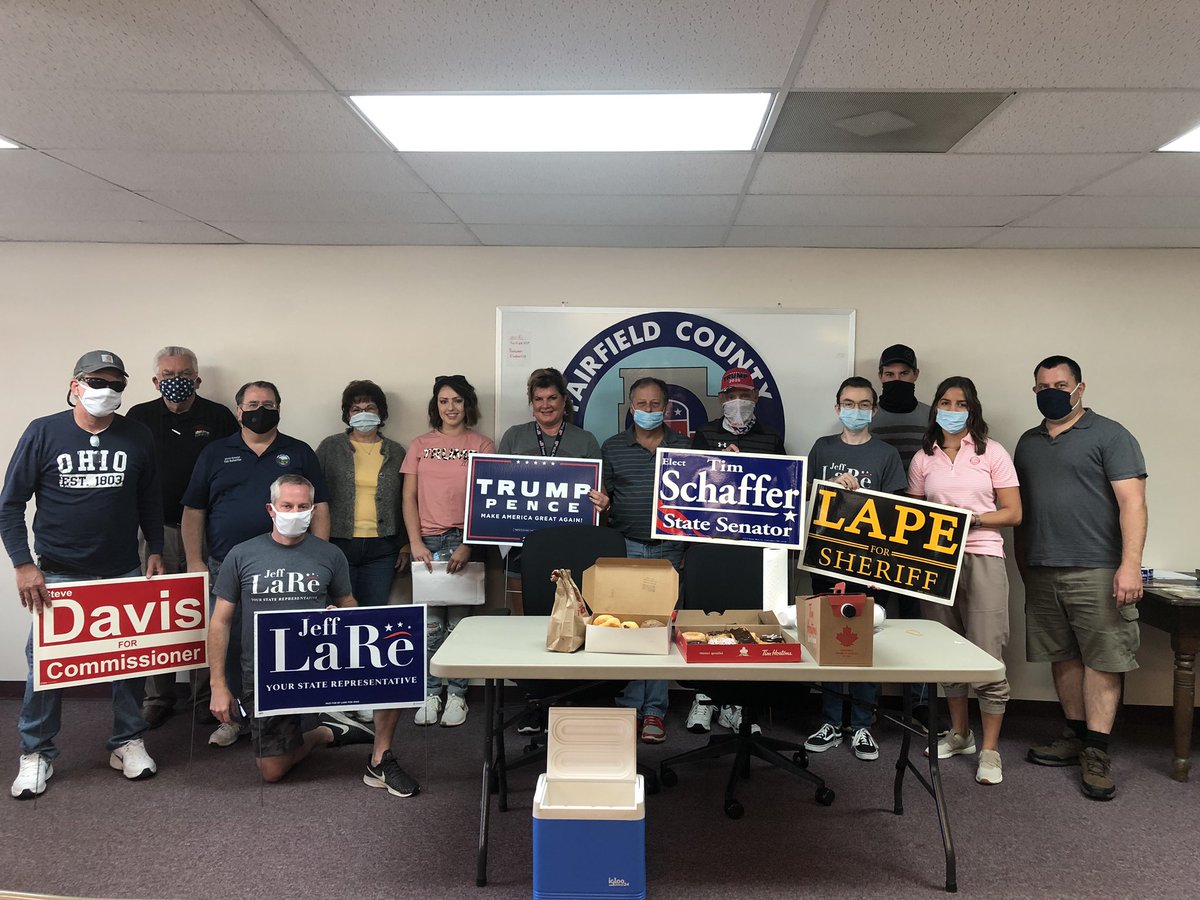 Started the day with a great group of Republicans going door to door today.  Thanks to everyone who is pitching in!