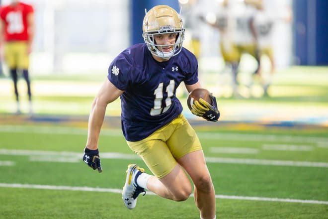 TraiDay79's tweet photo. Shoutout to one of #FortWaynesFinest @BSkowronek10! It is a blessing that he gets to showcase his skills this afternoon for @NDFootball after his long journey back from injury. So proud of you my guy! So much heart and determination! Go out there and ball all the way out! https://t.co/OnSSf73eBt