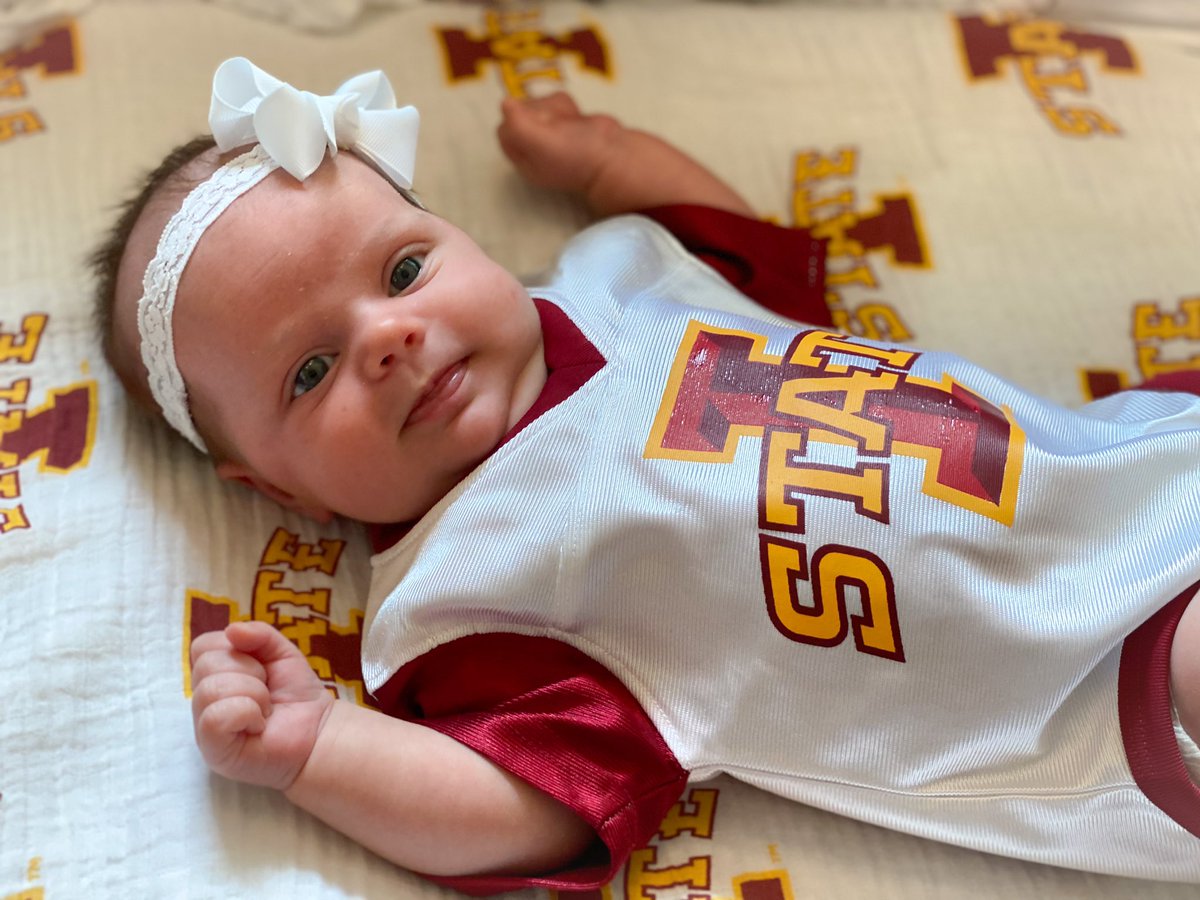 DaniOrris's tweet photo. Gameday looks a little different for me today! Introducing this little lady to the #Cyclones! Wouldn’t have it any other way! Go State!
#elsielee #CyclONEnation #cykids https://t.co/Otj9Okkmf8