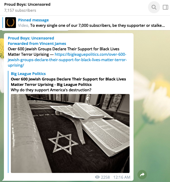 4/ Every day, Clark shares a variety of antisemitic conspiracy theories to his audience, which is 7157 subscribers as of this writing.