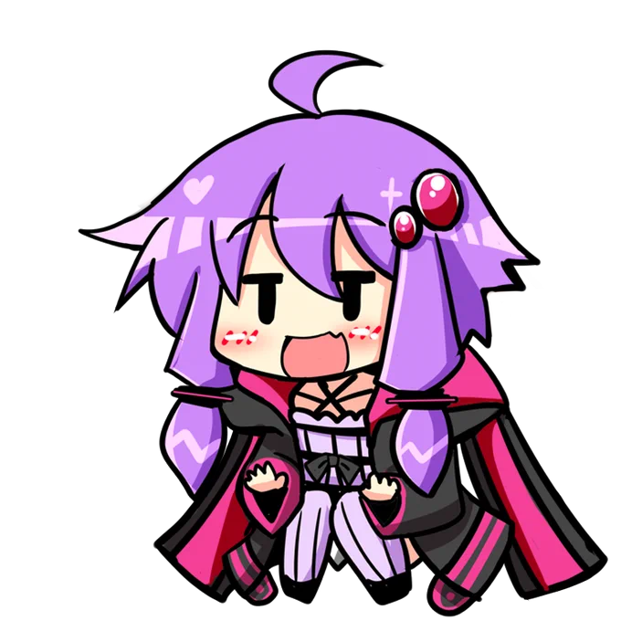 焚火を楽しむゆかりさん透過素材ができました!一緒にキャンプとかに連れて行ってあげてね! 