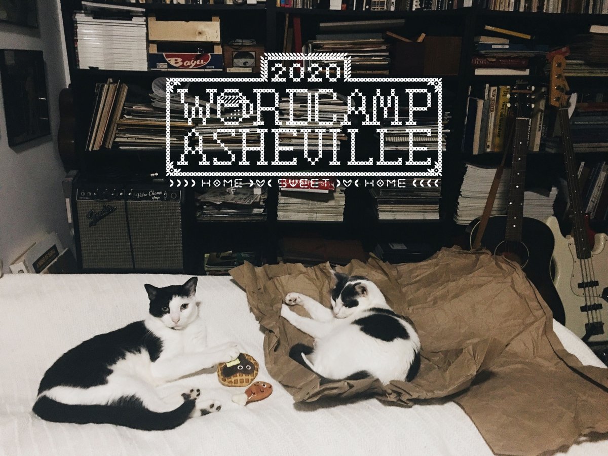 It's #wcavl lunchtime, but for these cool cats it's chicken and waffles brunch in bed while waiting for the next session to begin 🍗🧇 Does anyone else have pets tuned into #WordCamp #Asheville? 😻